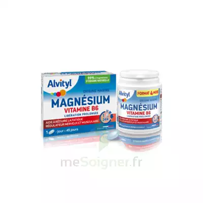 Alvityl Magnésium Vitamine B6 Libération Prolongée Comprimés Lp B/45 à Montricoux